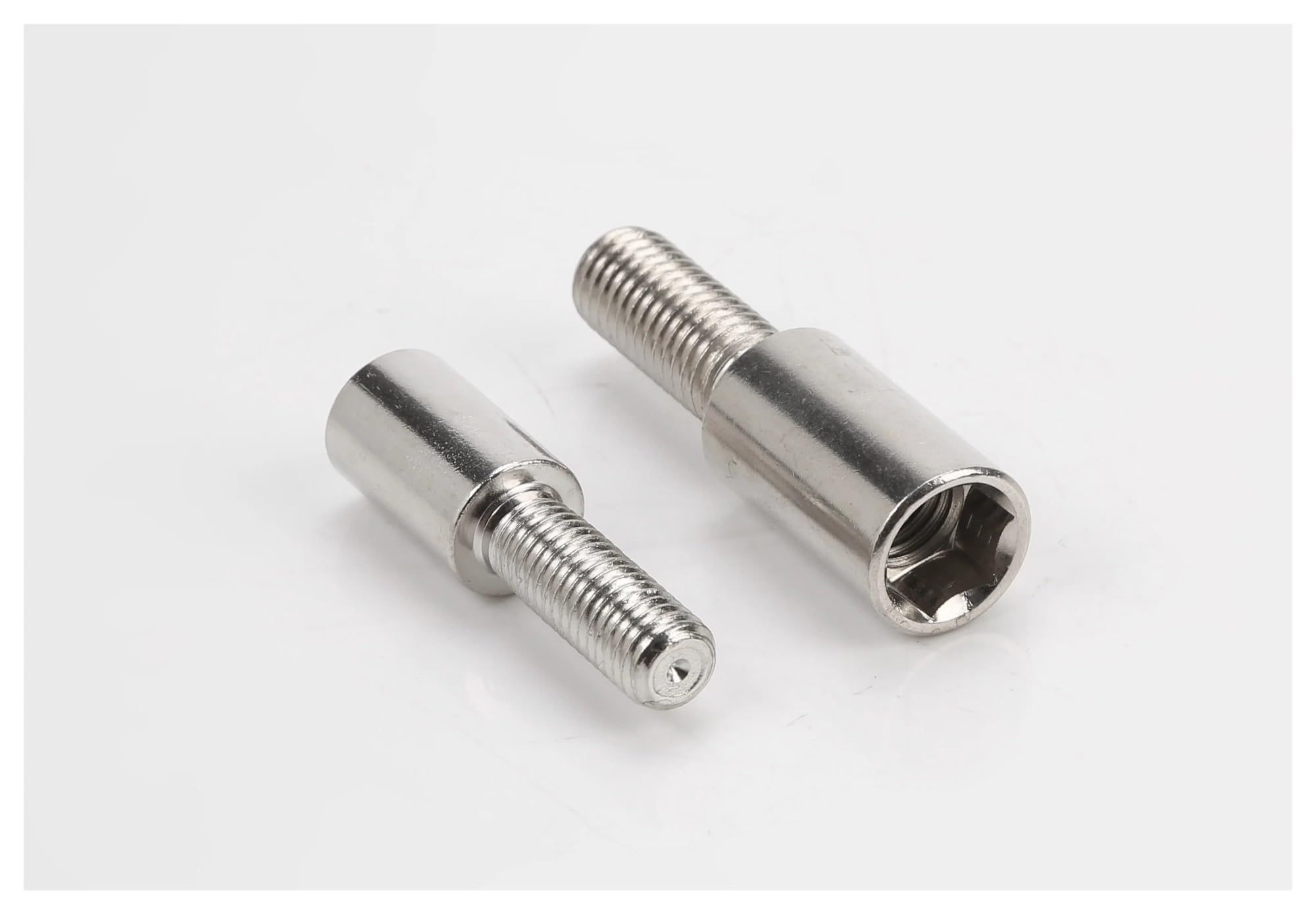 Vite cilindrica con esagono incassato M5 M6 M8 M10 M12 M14 M16 Vite di collegamento Vite cilindrica ispessita a coda lunga Dado pneumatico (acciaio al carbonio, M5 x 8 x 44 (5 pezzi)