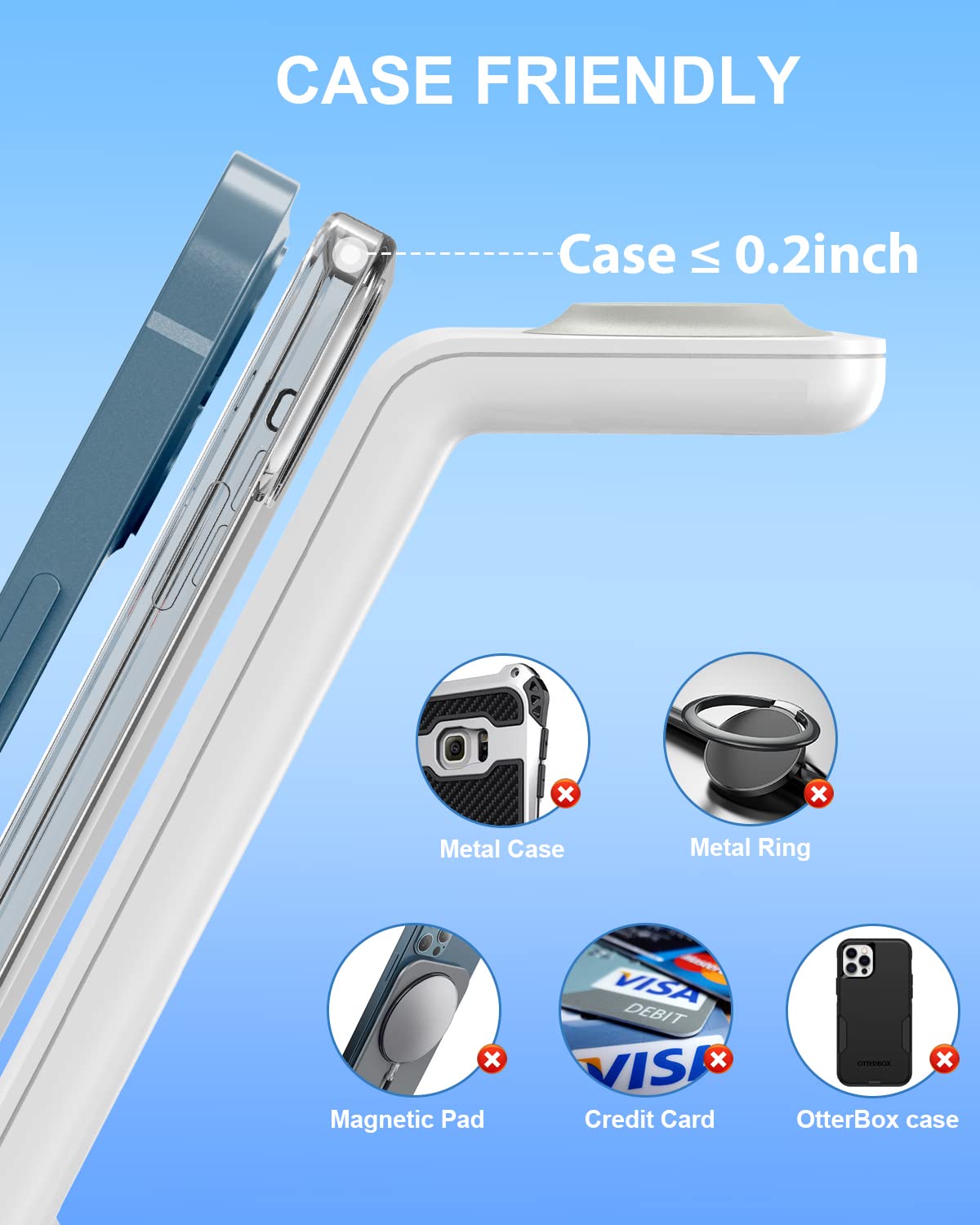 Wireless Charger Stand, CIYOYO 3 in 1 Fast Wireless Charging Station Dock for Apple Watch Series 7/6/SE/5/4/3/2, Airpods Pro 2, iPhone 13/13 Pro/12/12 Pro/SE/X/XR/XS/8 Plus QI Phone