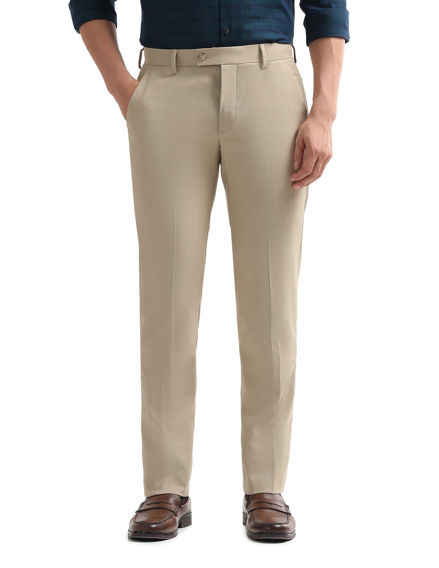 arrow Men Khaki Formal Trouser_ARAEOTR2071-picture-48