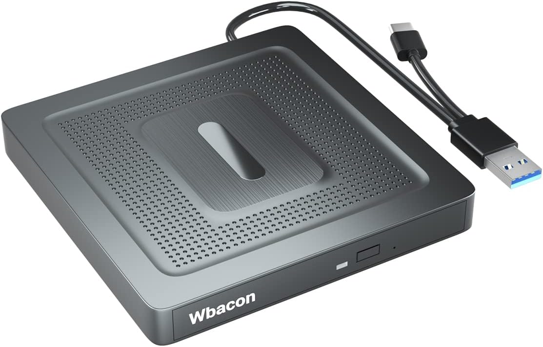 External CD Drive, External DVD Drive for Laptop, USB 3.0
