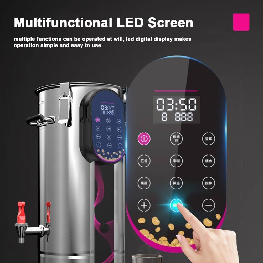Komercyjna maszyna do mleka sojowego, duża maszyna do mleka sojowego ze stali nierdzewnej o pojemności 11 l/18 l/22 l, automatyczna elektryczna maszyna do mleka sojowego (11L)