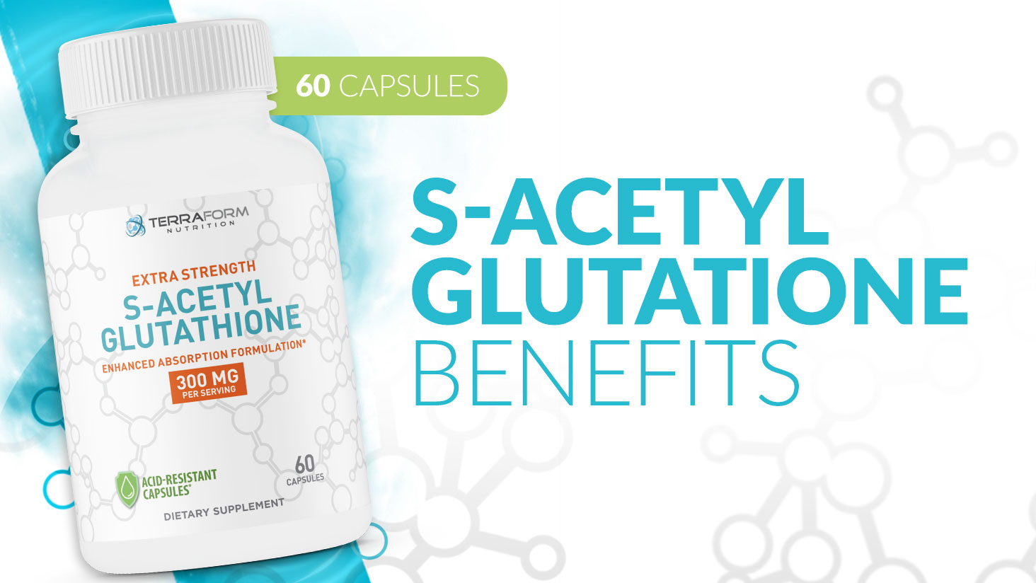 acetyl glutathione amazon Amazon.com: TerraForm Nutrition Extra Strength S-Acetyl Glutathione 300mg –  60 Acid-Resistant Capsules - Premium Glutathione Supplement