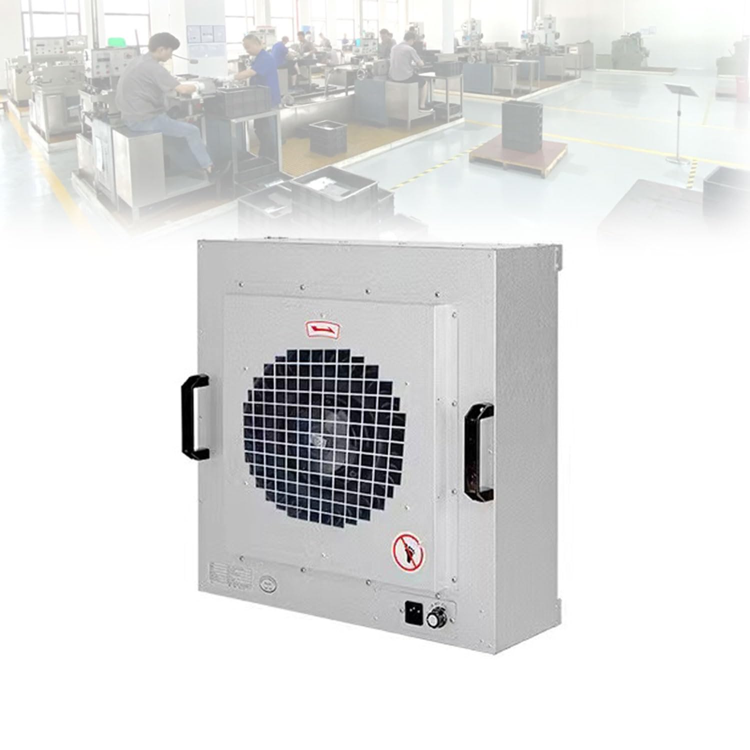 Fan Laminar Flow Hood 120W Vertical Fan Air Purifier with 3-Speed Adjustment Class 100 Clean 700m h Large