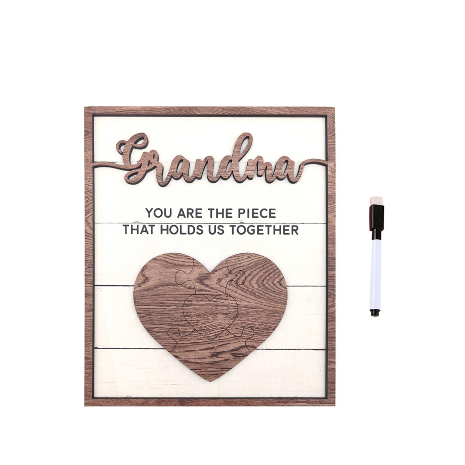 Tsophreniq Personalized Wood Stand Customizable Name Display Mothers Day Wooden Ornaments Wood Stand