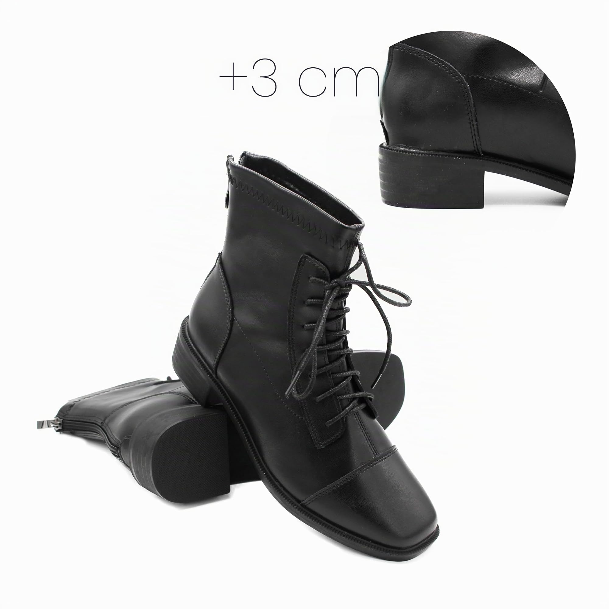 Zerimar Botines Elegantes de Piel para Mujer - Calzado de Vestir Cómodo y Moderno - Zapatos de Cuero para Cualquier ocasión