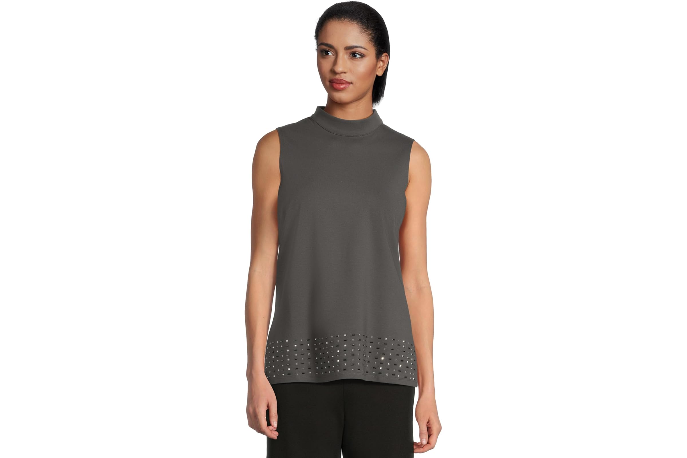 Vince Camuto Mock Neck Sleeveless Tunic