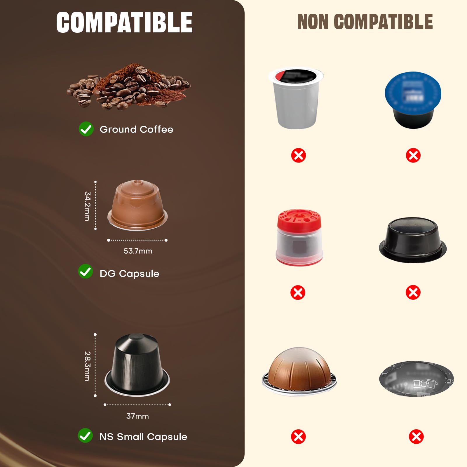 Bostar Macchina da Caffè Portatile, 3 in 1 Macchina da Caffè Espresso Portatile Riscaldamento Rapido Caffettiera per Campeggio Viaggio con Capsule Piccole Grandi Caffè Macinato (Verde)