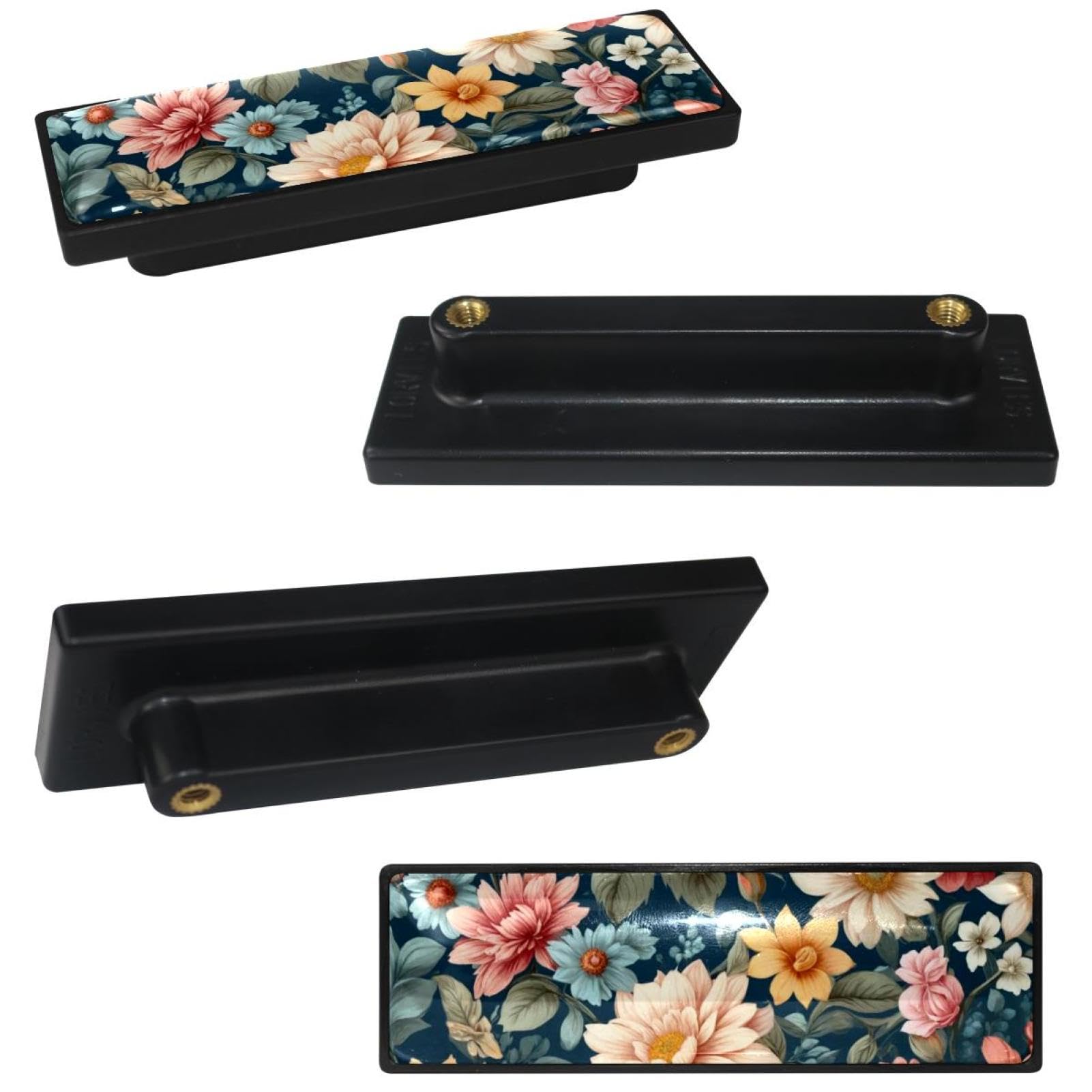 4 Pack 3.6inch Length Black Kitchen Cabinet Knobs Stainless Steel Drawer Knobs Bedroom Dresser Knobs for Men Women Girls, Nursery Knobs