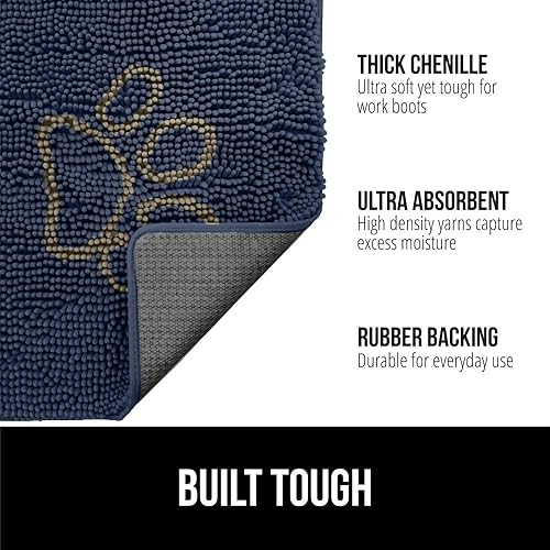 Miniatura 2 de GORILLA GRIP Soakstopper - Tapete ultra absorbente y antideslizante para las patas sucias de los perros, lavable a máquina, para cama y puerta de