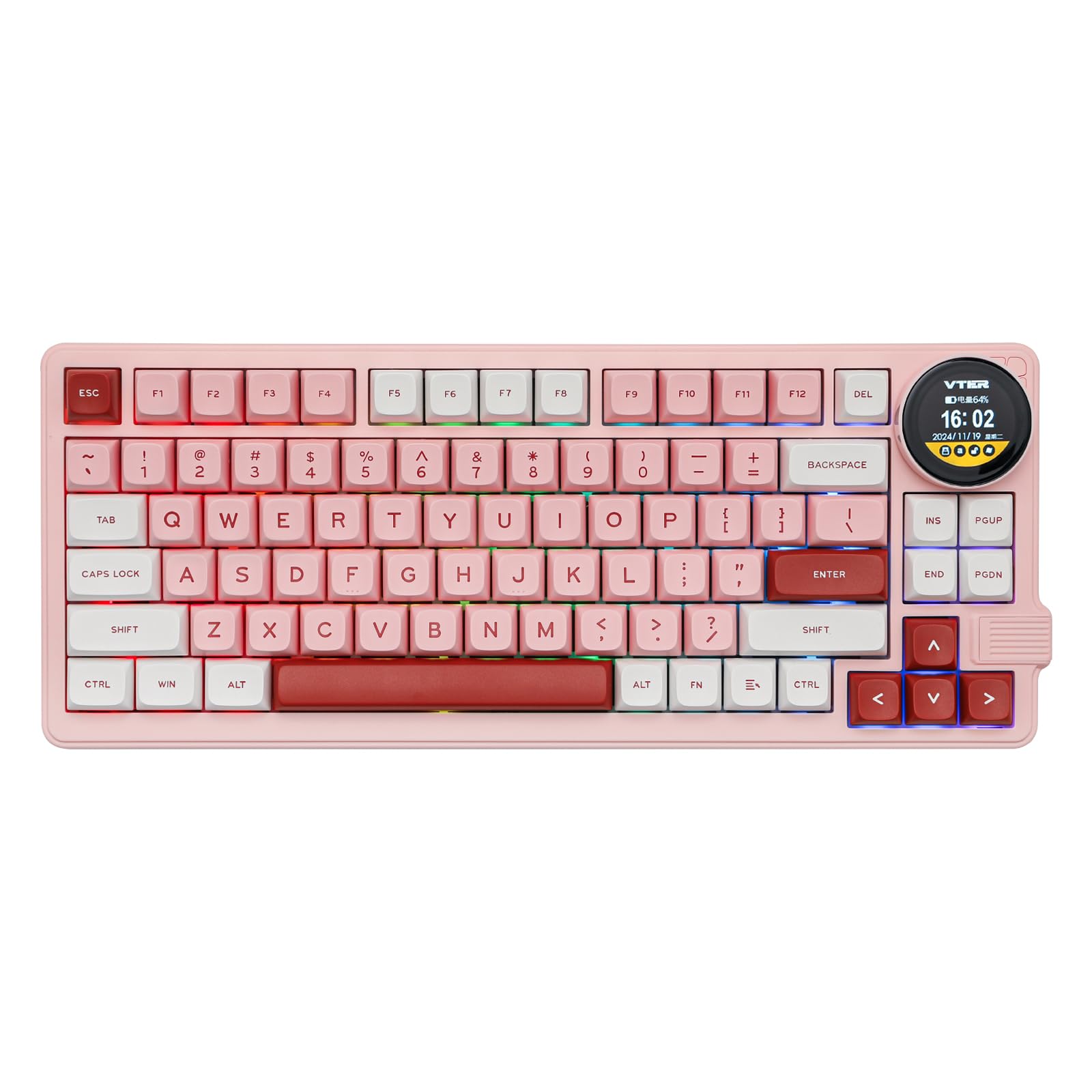 MechLands Feker K75 Lite Gasket Mechanical Keyboard with Screen
