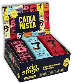 Barra Proteica Natural Caixa Mista Winstage (cx. 12 Unid)