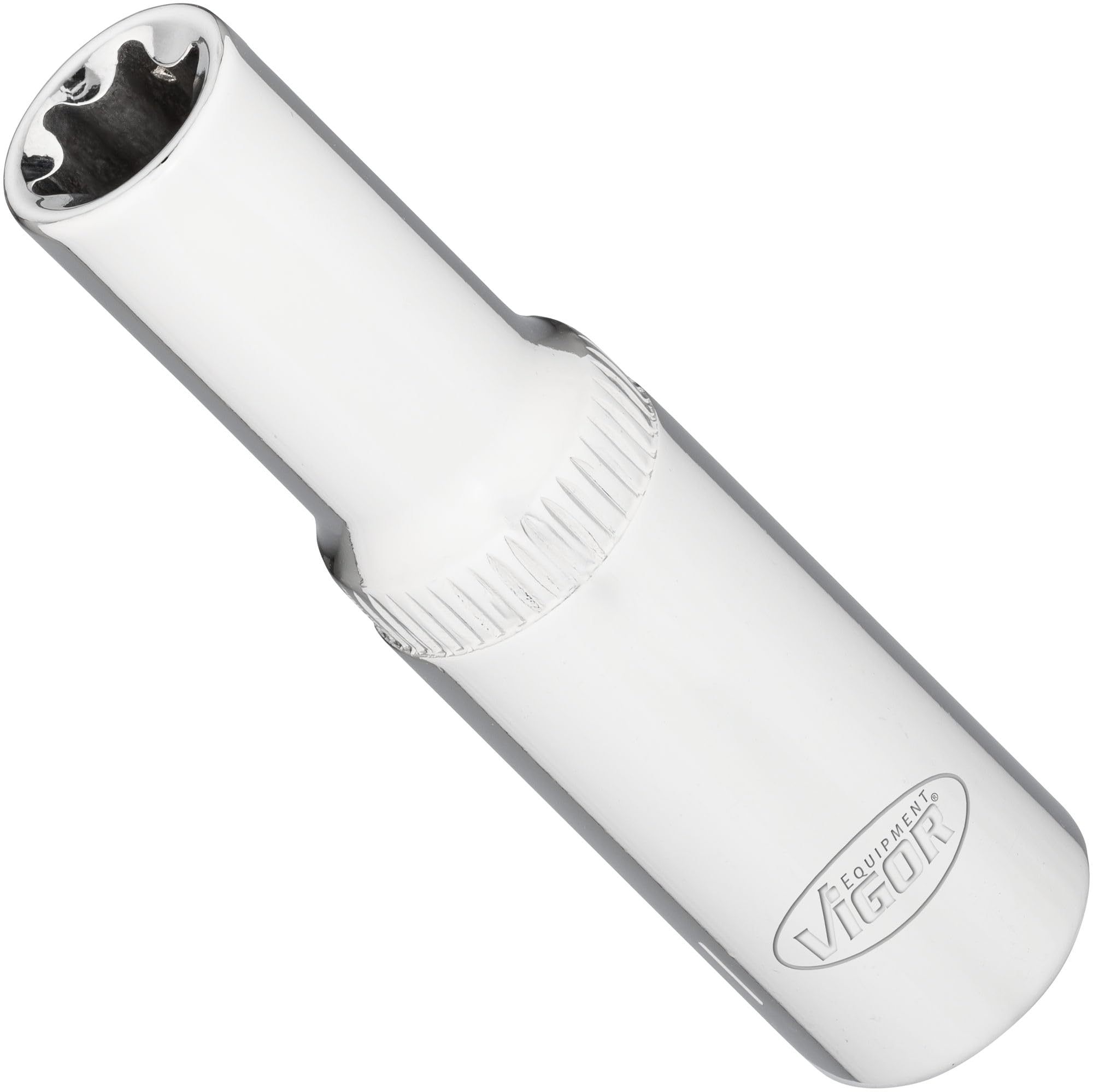 ViGOR T-Socket Long 3/8 Inch V7014-11 (10 mm) Square Drive, E-Profile, Spanner Width E11, 63 mm Length