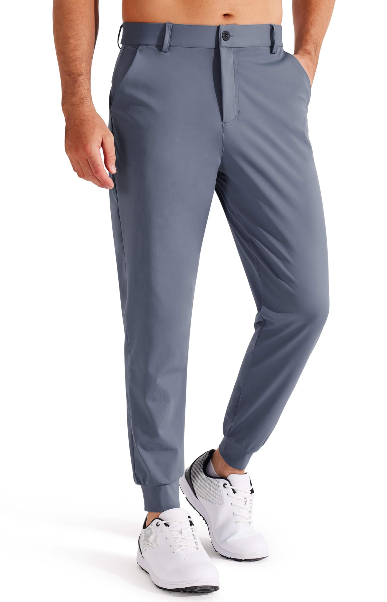 Libin Mens Golf Pants Joggers Lightweight 3 Pockets Slim Fit Soft Stretchy Tapered Work Dress Athletic