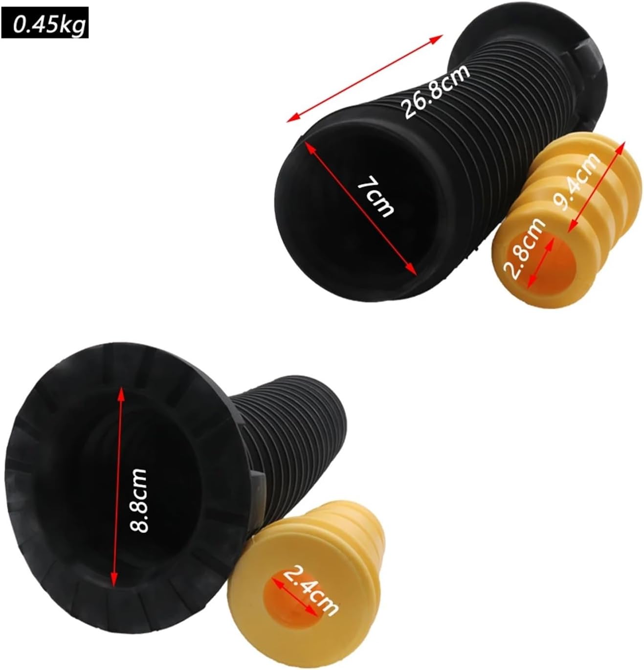 Front Left Cover Air Shock Absorber Rubber Bellow Boot Set Compatible with CR-V III 2006-2009 CR-V IV 2012 51403-STK-A01