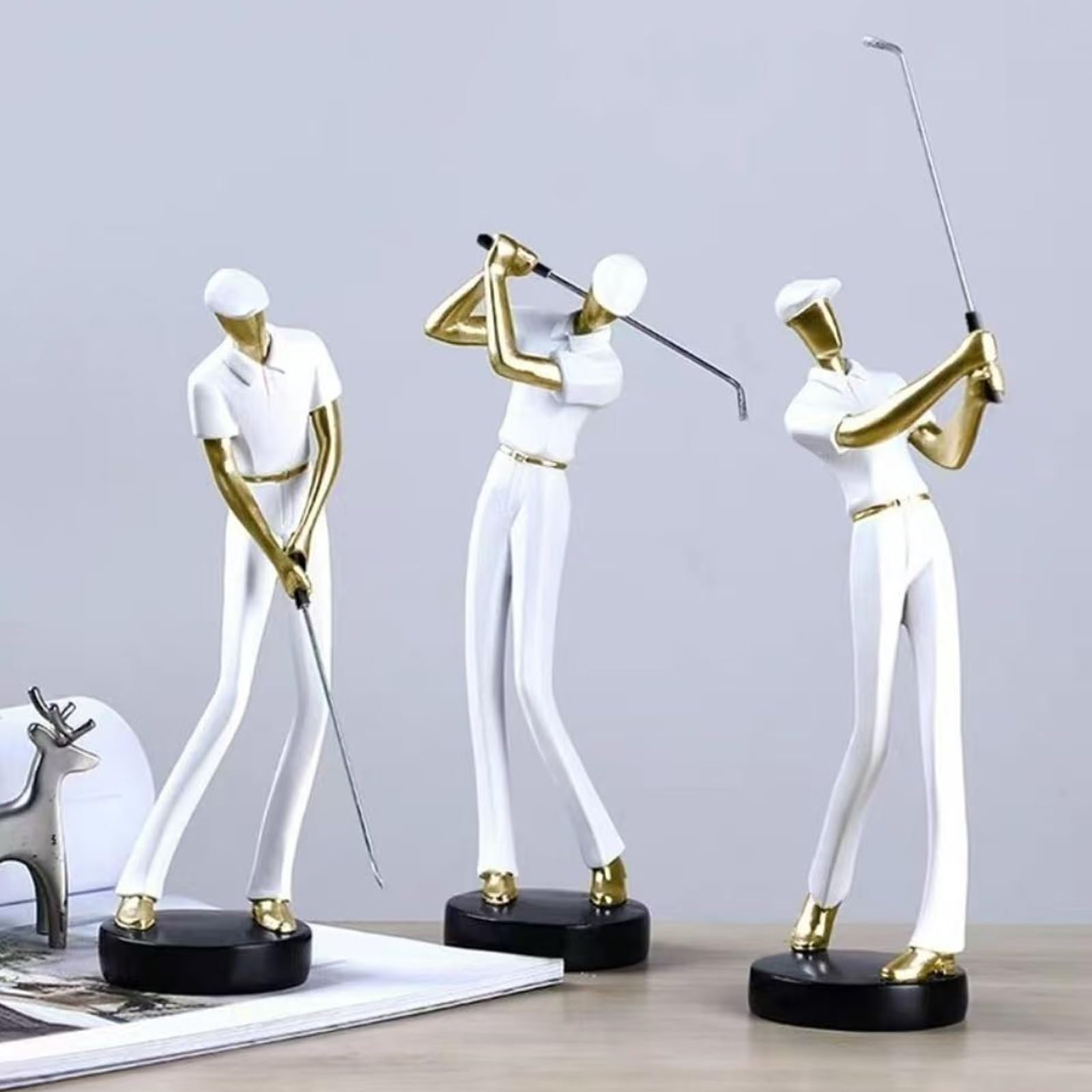 Amazon.co.jp: ゴルフフィギュア像、ゴルフキャラクター彫刻 