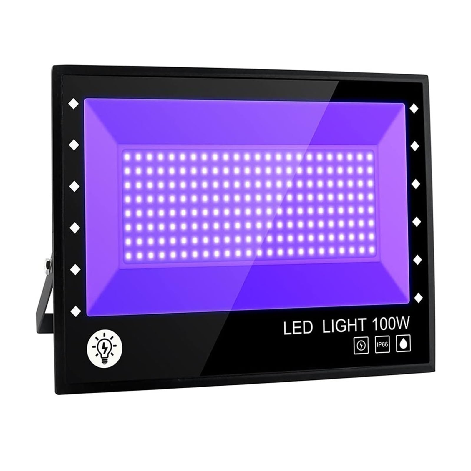 Naświetlacze LED, IP66 Wodoodporne Światło Halonowe UV Led Czarne Światło 395nm-405nm Żywica UV Światło Utwardzające Zewnętrzna Lampa Ultrafioletowa Na Imprezę Dekoracje Sceniczne Jasne światło Robocz