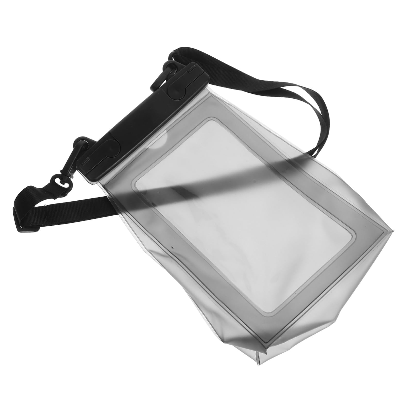 Happyyami Waterproof Phone Bag Large Floating Dry Bag Universal Phone Holder for Water Activities Black