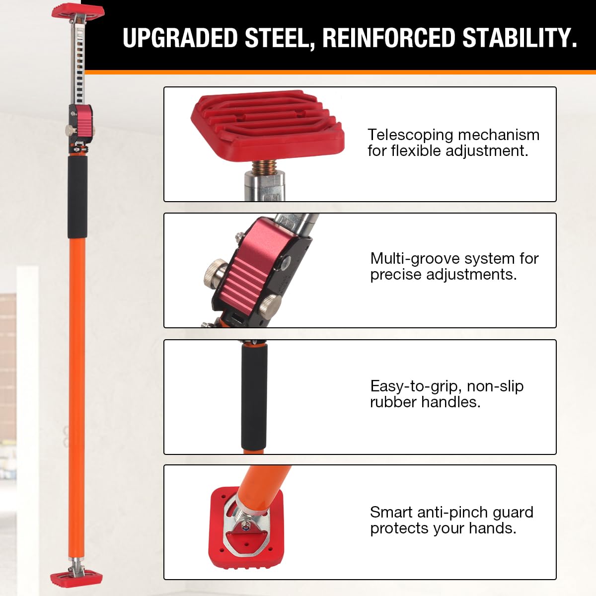 3rd Hand Cabinet System 2-Pack Cabinet Jack Support Poles - 35-64" Adjustable 3rd Hand System, 260LB Capacity Impact Varipole - View #11
