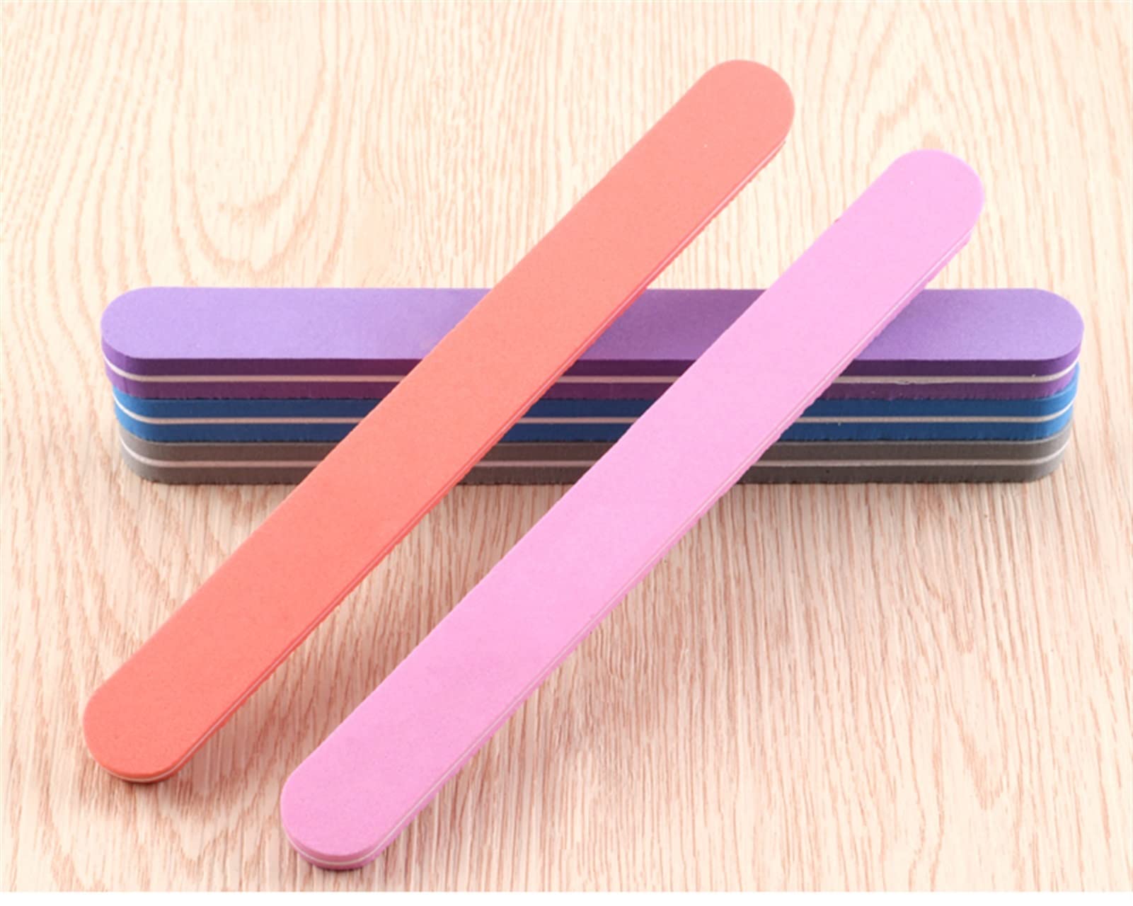 Nagelfeile,Nail Buffer, 50 Stück Nagelfeilen Puffer doppelseitig gerade EmeryBoards