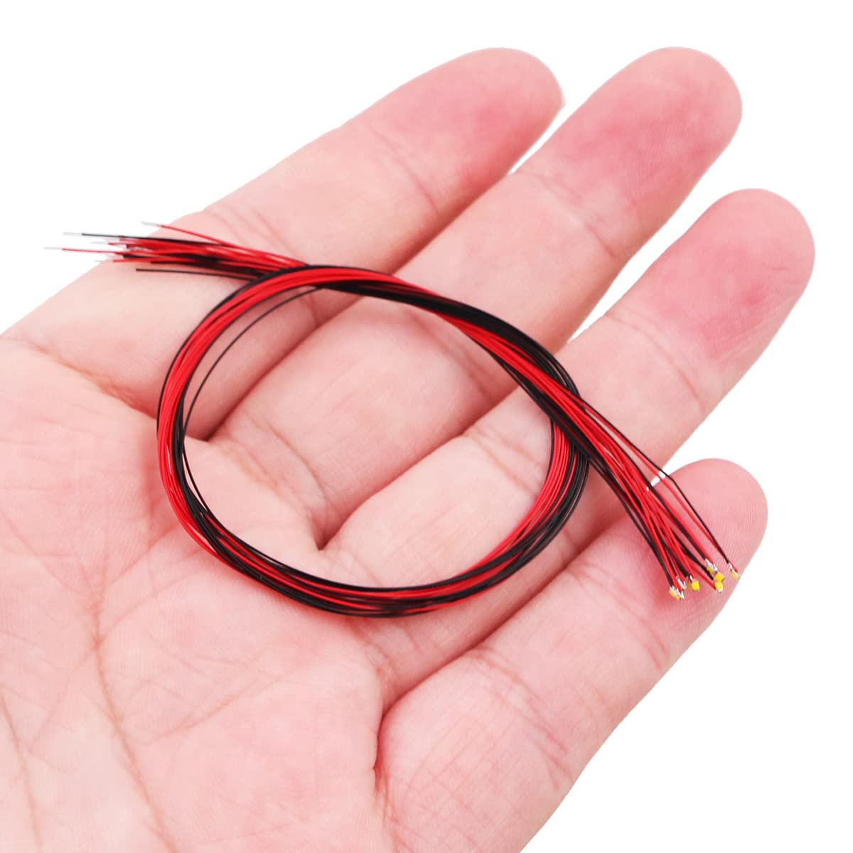 WANGCL 10PCS Led Model 3V Mini SMD LEDs for DIY Miniature House Mini Garden Model Trains RC Car - White, Small - Image 2