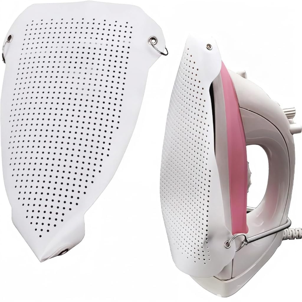 Steam Iron Teflon Shoe Cover, Plate Protector for Standard Size Irons, Quick Install Ironing Accessory, Safe on Cloth-image-18