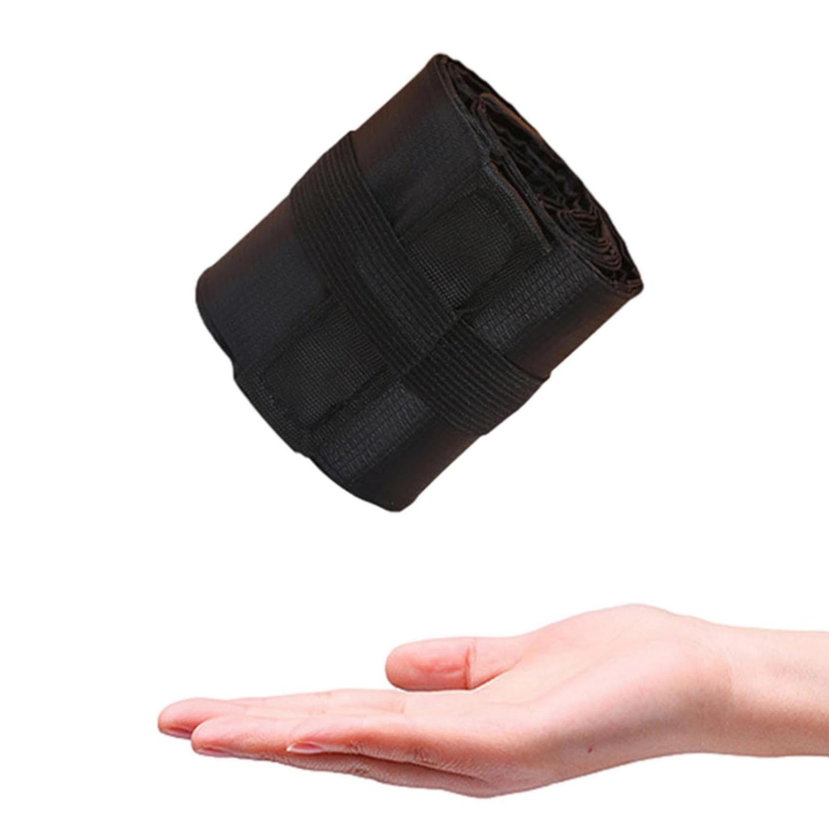 Meoliny Foldable Shopping Bag,Compact and Durable Outdoor Storage Bag.(Pure Black).