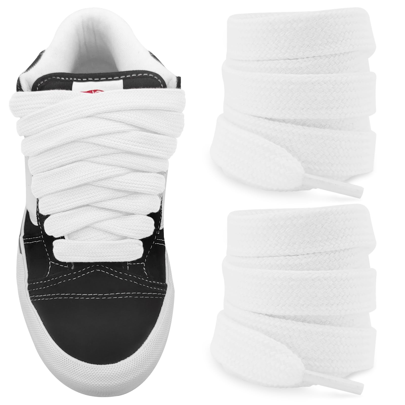 Endoto Lacets De Rechange Pour Chaussures De Sport Nike Dunk Flat, Gris, 45"/114.3cm