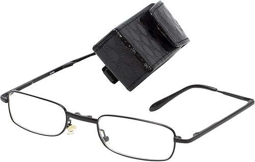 Calabria 308 gafas de lectura plegables +3.00 negro hombres mujeres delgado plegable bolsillo lector primavera bisagra gafas compacto wcaso Calabria 308 gafas de lectura plegables +3.00 negro hombres mujeres delgado plegable bolsillo lector primavera bisagra gafas compacto wcaso