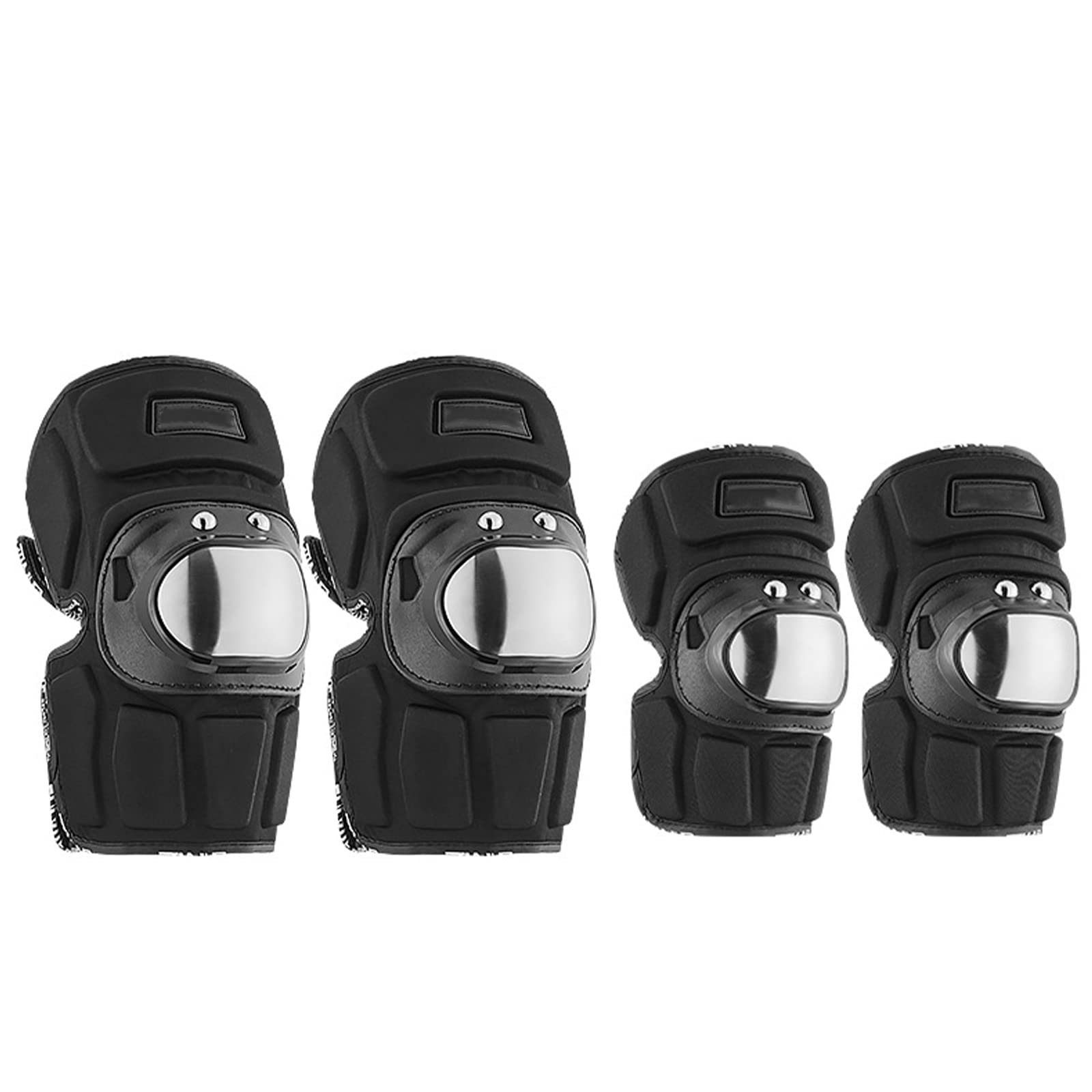 Moto 4 Pz/Set Ginocchiere Gomito in Acciaio Inox Ginocchiere Racing Kit Protezioni Protezioni Equipaggiamento per Adulti