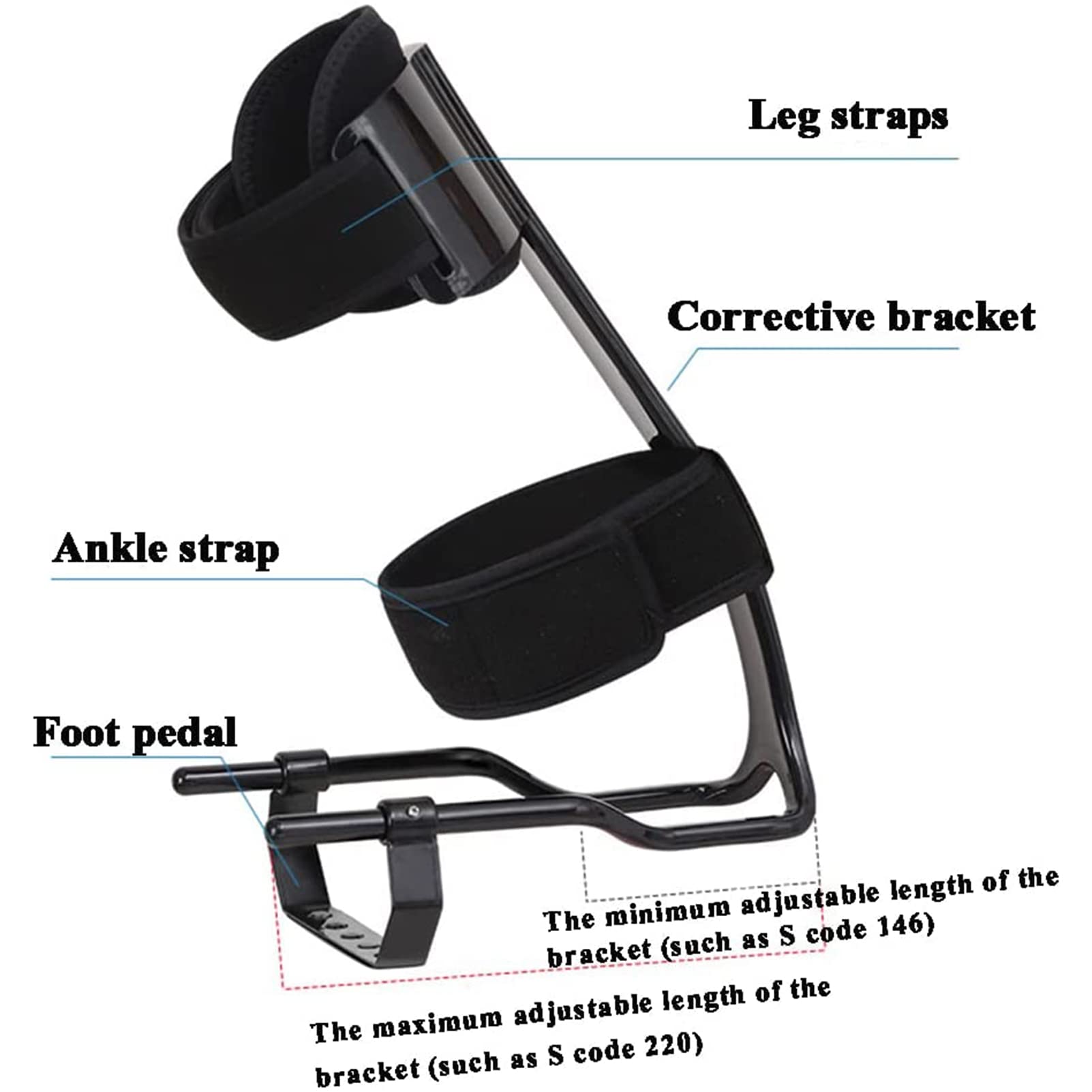 Tobillera ortopédica para pies – Soporte para tendinitis de Aquiles, accidente cerebrovascular hemiplejia, alivio del dolor, zapatilla para caminar para protección y aliviar los síntomas