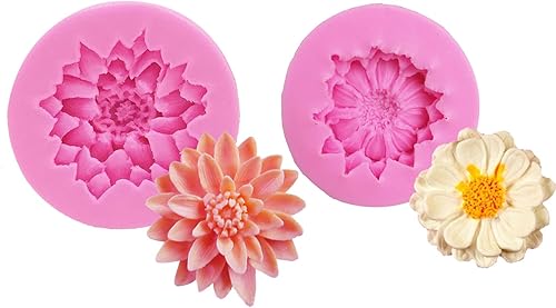 Miniatura 1 de Molde de jabón de silicona con forma de flor de sol 3D, molde de pastel de chocolate, hecho a mano, decoración de fondant (0158+0818)