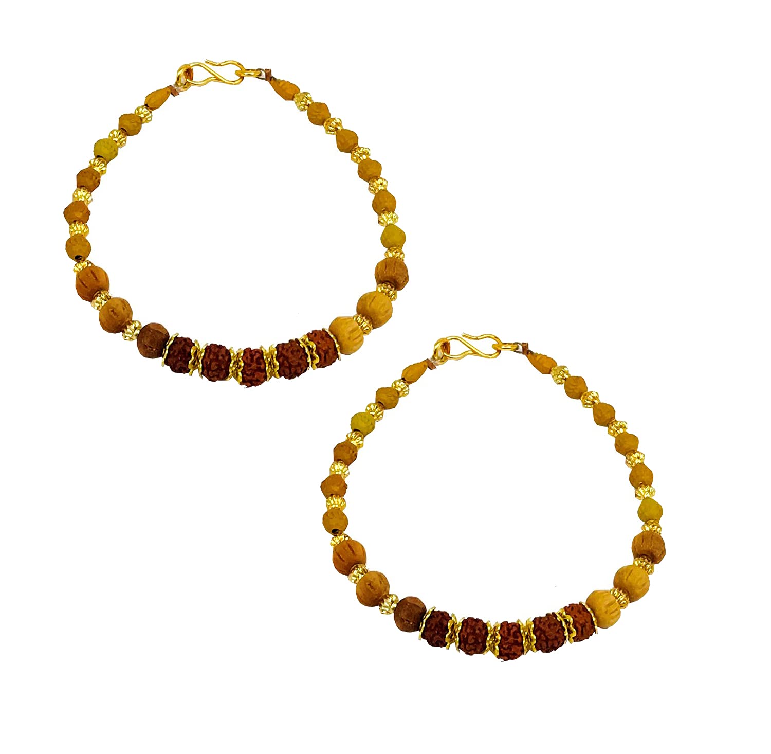 Sesonby Set Of 2 Rudraksh look Scented Chandan Beeds Rakhi Brother Rakhi For Brother Rakhi For Kids Boys Rakhi | rakhi for brother boys bracelet Kada Rud08-Two (B0D8H7DVF9) Amazon Price History, Amazon Price Tracker