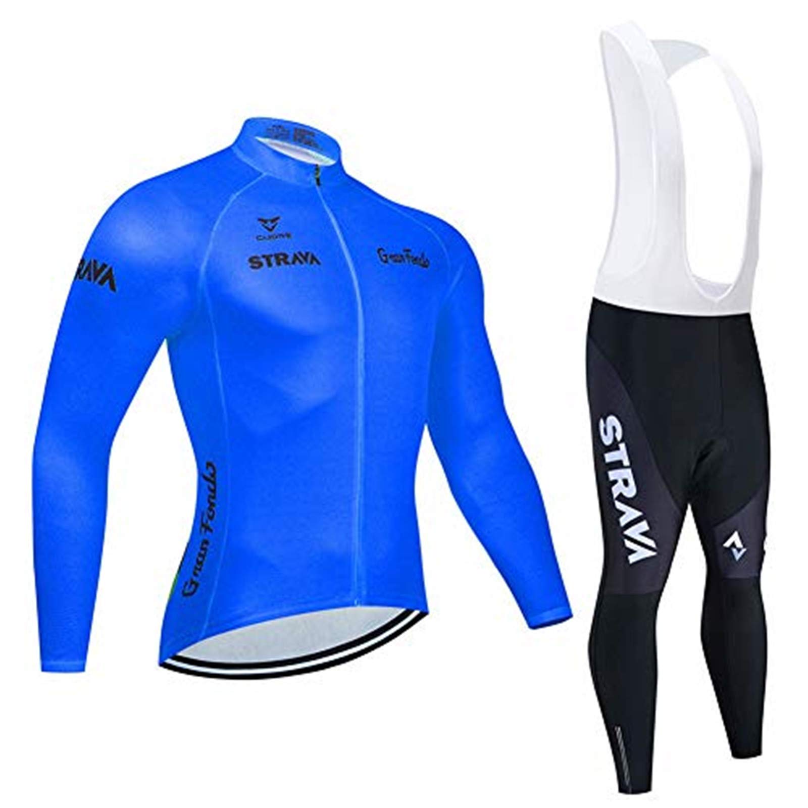 Męska koszulka kolarska, garnitur górskie górne części rowerowe szybkoschnące oddychająca koszulka rower górski MTB wyścigi rowerowe ubrania 5D żelowe wyściełane (jasnoniebieska 2,4XL)