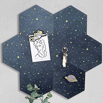 Amazon.com : Night Sky Theme Hexagon Felt Board Tiles - Set