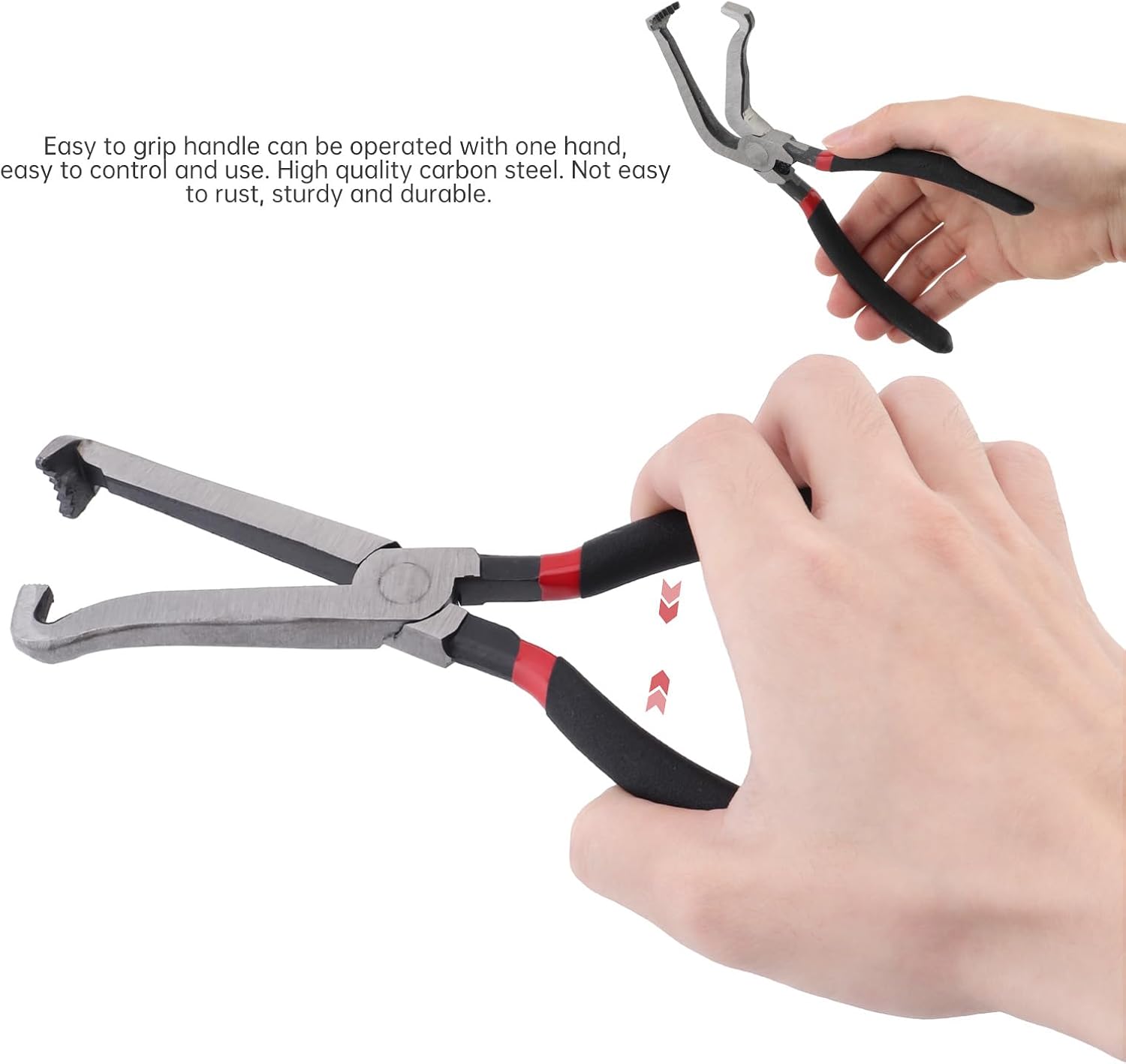 Electrical Disconnect Pliers 37960, 37980, Electrical Connector Separator, 8in Automotive Tools Electrical Connector Pliers, Automotive Tools for Push Tab Style Plugs