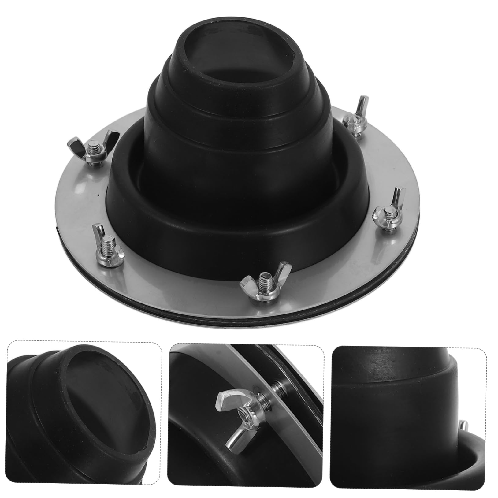 BESPORTBLE Protector contra Quemaduras de Chimenea Conector de Silicona Ignífugo para Estufa de Carpa para Camping al Aire Material de Acero Inoxidable Seguro