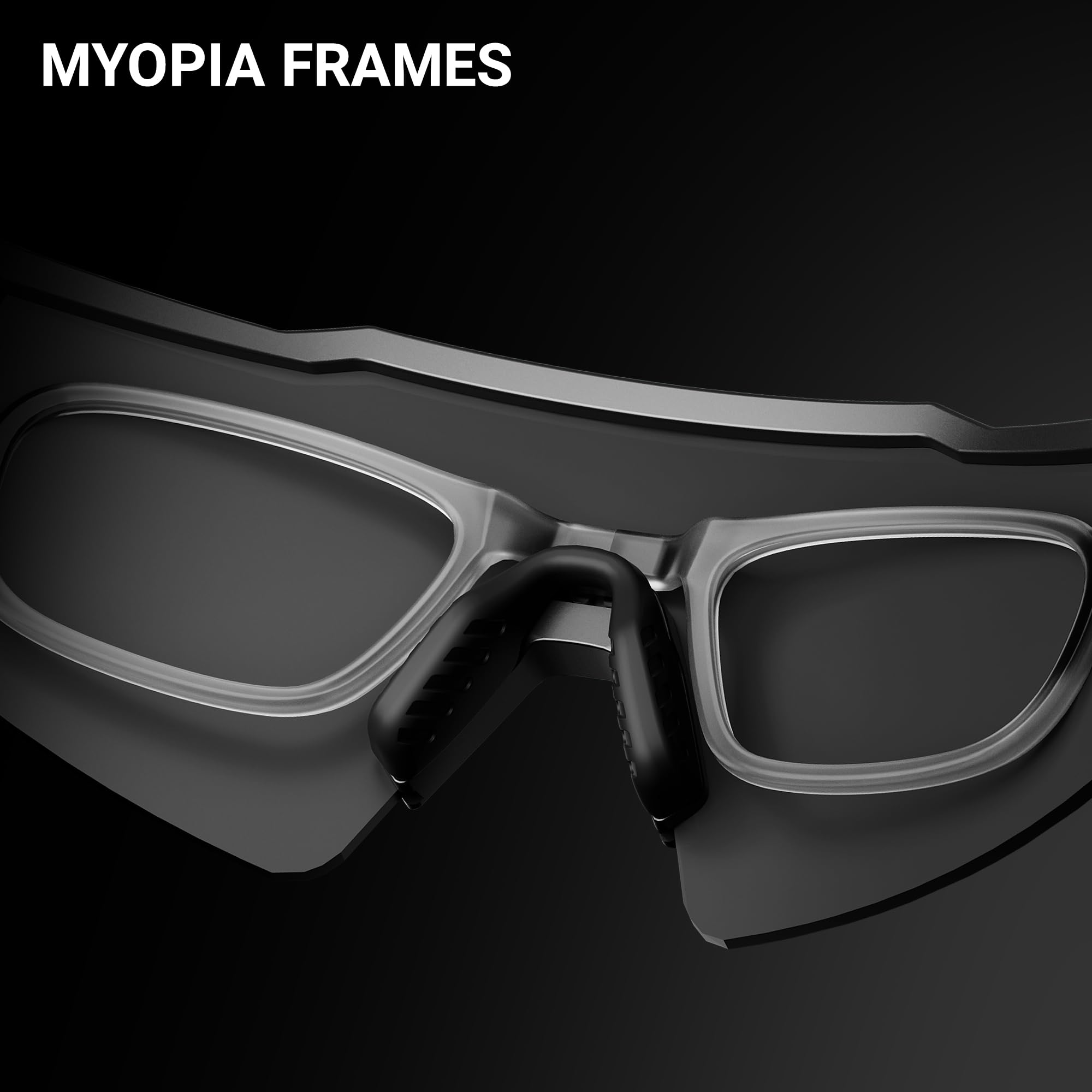 KAPVOE Lunette de Cyclisme Polarisées Homme Femme 1 lentille ou 4 lentilles interchangeables Tr90 Cyclisme VTT Lunette K9023