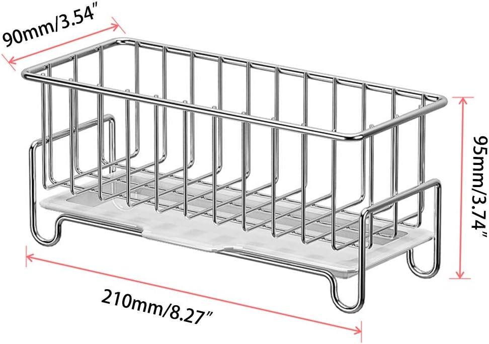 Stainless Steel Kitchen Countertop Organizer for Cleaning Tools