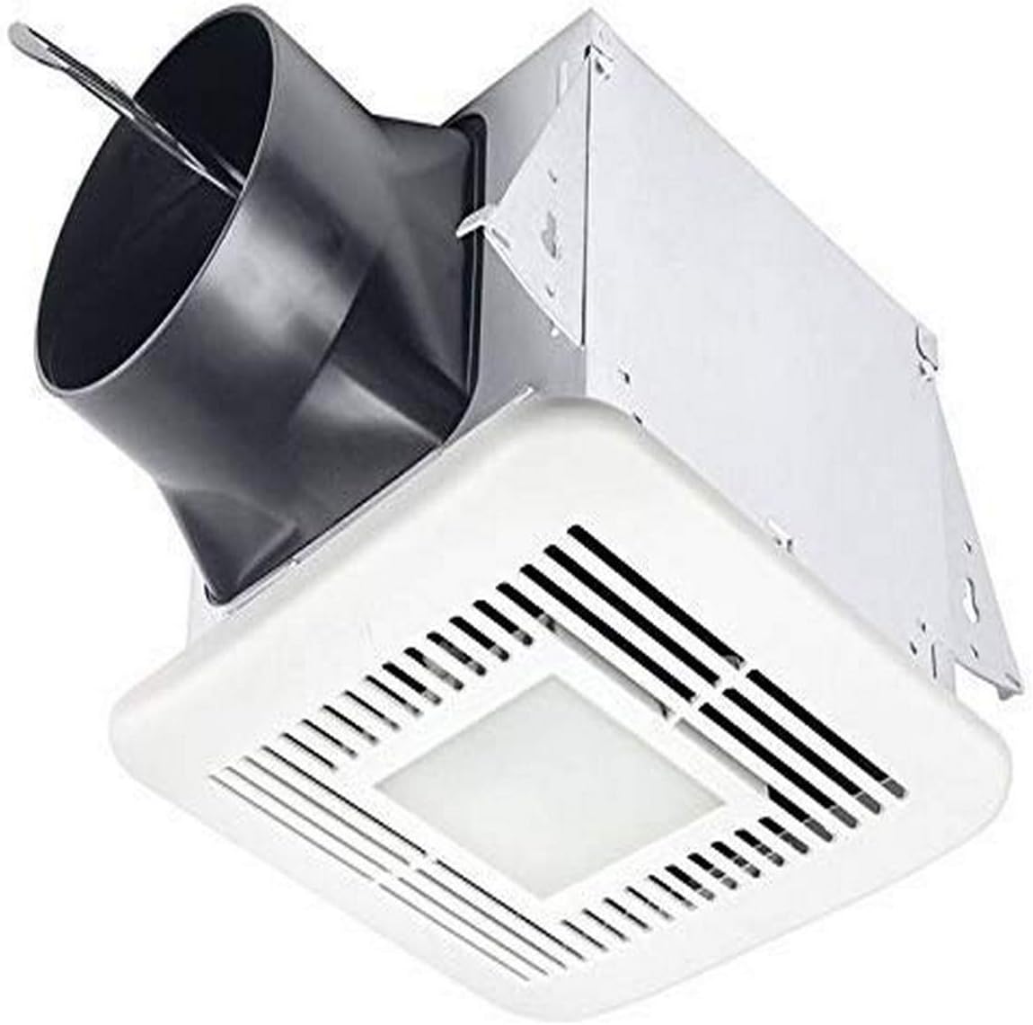 Delta Electronics (Americas) Ltd. ELT80-110DLED Delta BreezElite 80/110 CFM, Exhaust Bath Fan, Dual Speed, LED Light, White
