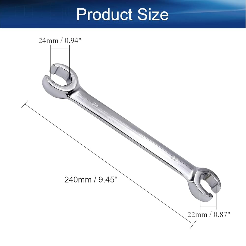 Amazon | Auniwaig 22mm x 24mm フレアナットレンチ (0.87インチ