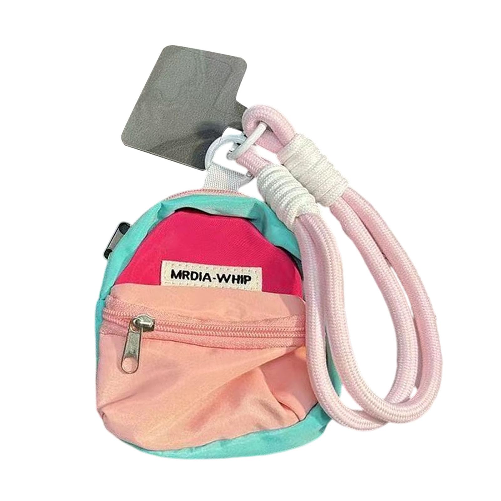 Jazuaiao Stylish Unisex Miniature Backpack for Travelers Coolorful Miniature Coin Purse Storage Solution with Detachable Rope Dopamines Travel Coin Holder