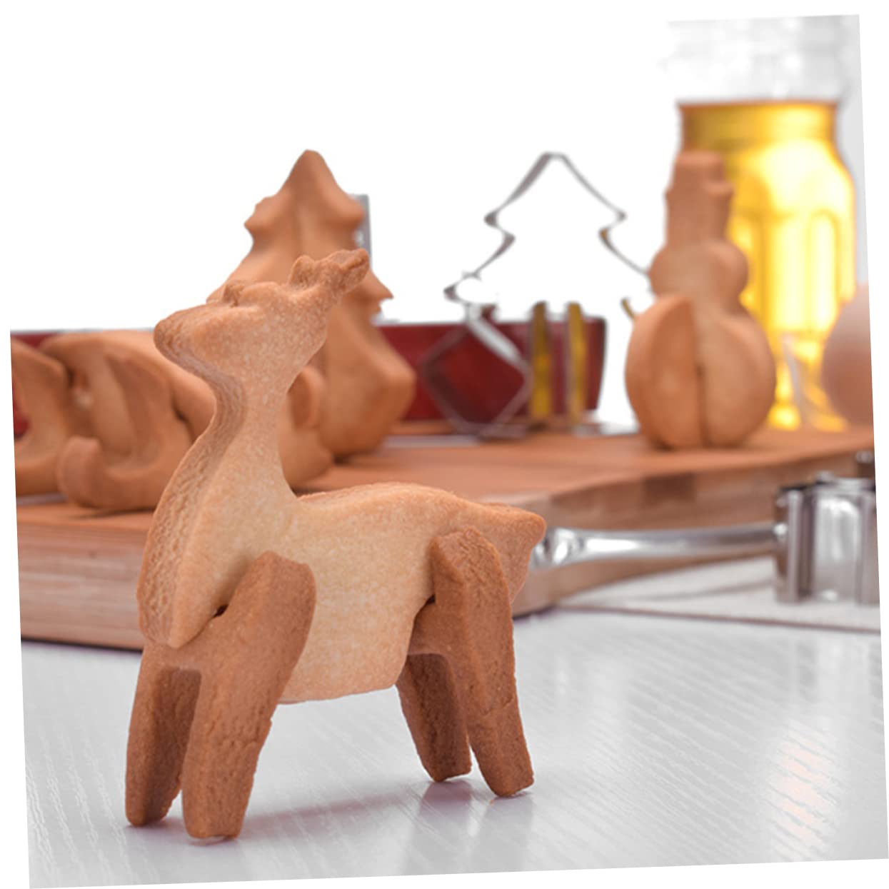 ABOOFAN 40 Stk Ausstechformen tierischer Muffin Ausstecher im Weihnachtsstil Weihnachtsmann backen weihnachts plätzchenformen keksform ostern Kekse Backzubehör schöner Keksausstecher