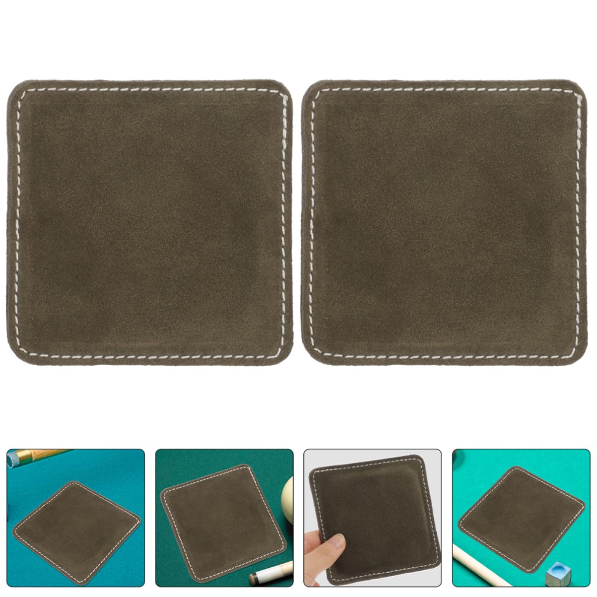 Yardwe Leather Billiard Cue Cleaner Pool Stick Cue Polishing Towel Snooker Stick Towels Reusable Cleaning Towels