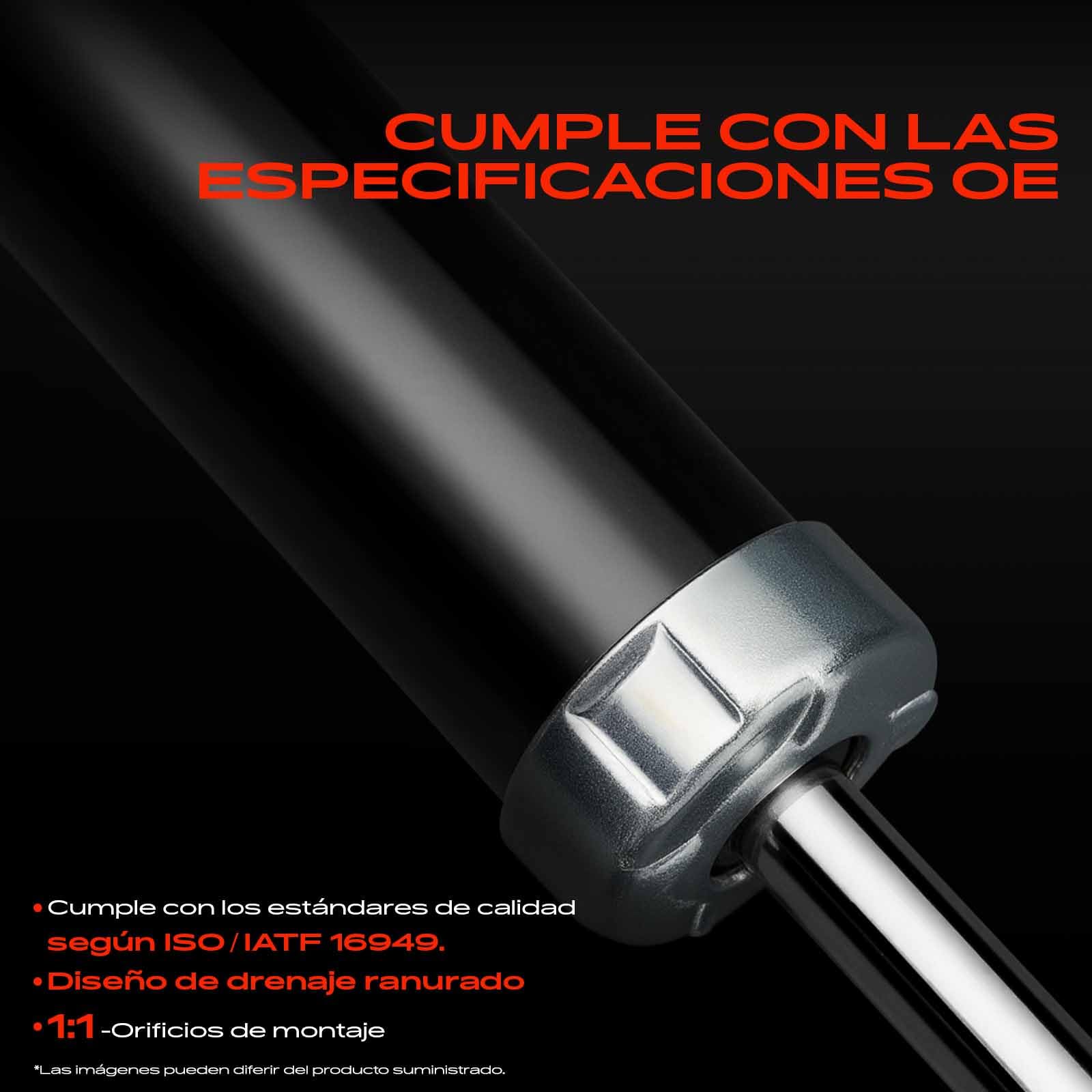 Frankberg 2x Presión del gas del amortiguador Eje Delantero Compatible con C4 Coupé/Berlina 2004-2011 C4 I 2004-2011 307 2001-2014 Sustituir# 5202HH