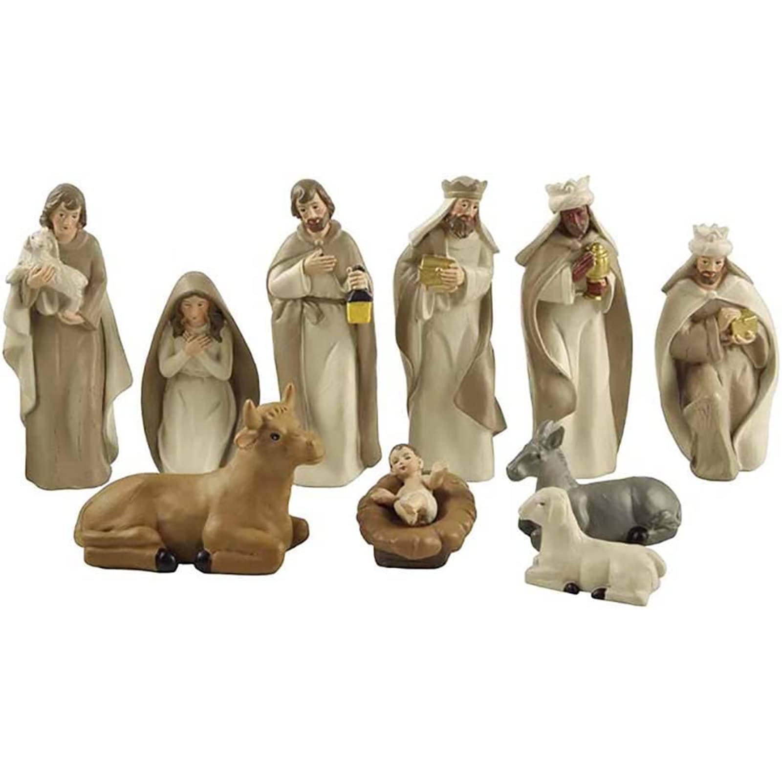 Lazyspace Nativity Set Ornaments - Jesus Birth Figurines for Home and Church Decorations, Perfect for Christmas Displays and Religious Decor