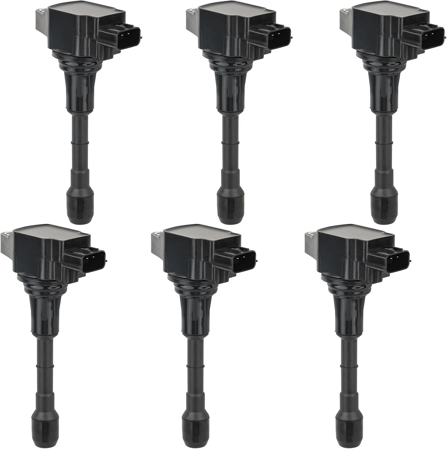 Set of 6 UF550 Ignition Coil Pack Compatible with Nissan Altima Maxima Murano Pathfinder Quest, Infiniti G35 EX35 FX35, Infiniti Q50 Q70 QX60 EX35 FX35 G25 G35 M35 M35h, 2.5L 3.5L V6