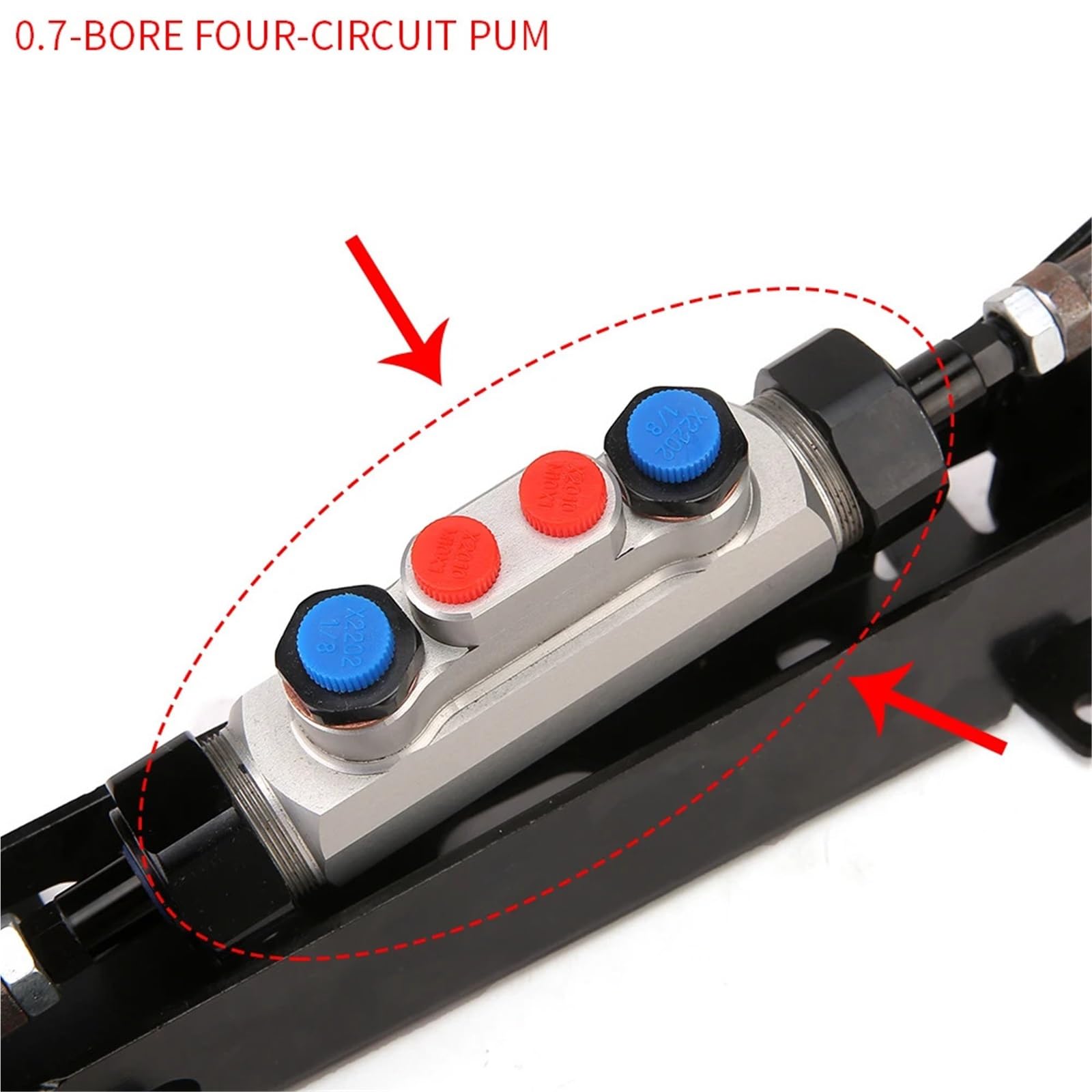 Dźwignia Hamulca Ręcznego Samochodu 4-liniowy hydrauliczny hamulec ręczny do dźwigni zmiany biegów RACE/Rally z podwójnym głównym cylindrem 0,75 RS-HB021