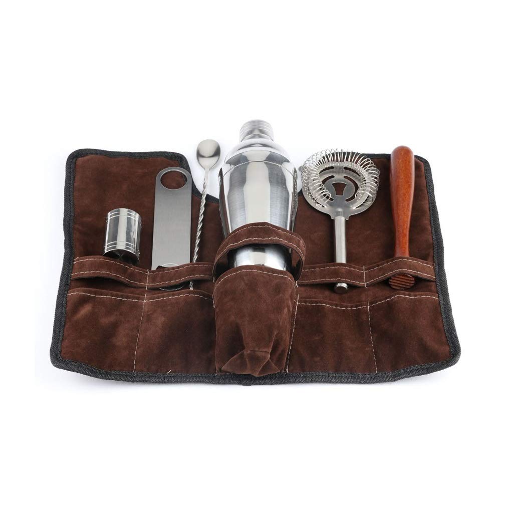 Kit de barman de acero inoxidable para preparar cócteles en tus fiestas en casa de 550ml