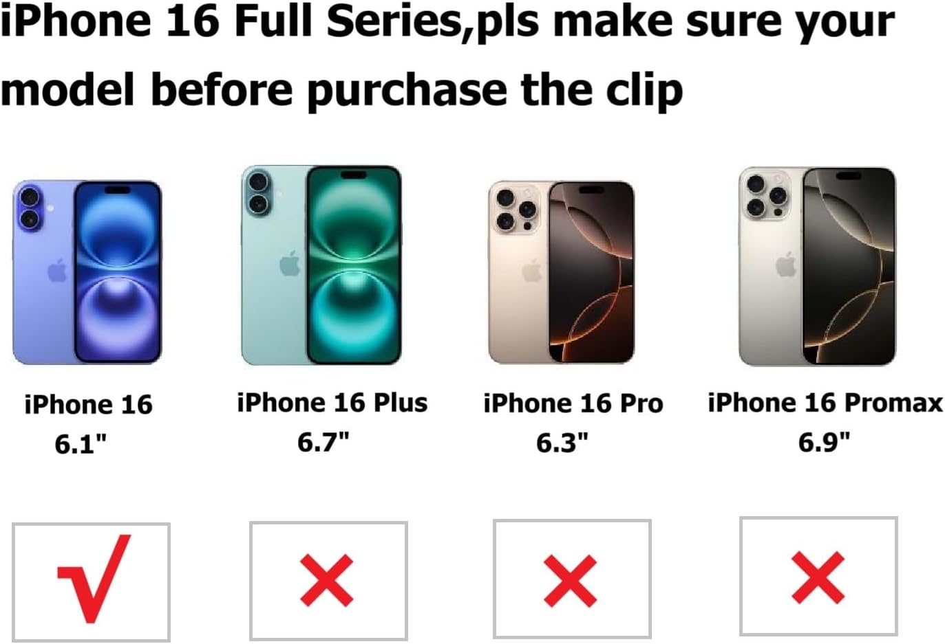 2 Pack Replacement Belt Clip Holster for OtterBox Defender Series Case Apple (iPhone 16 (6.1")) - Image 5