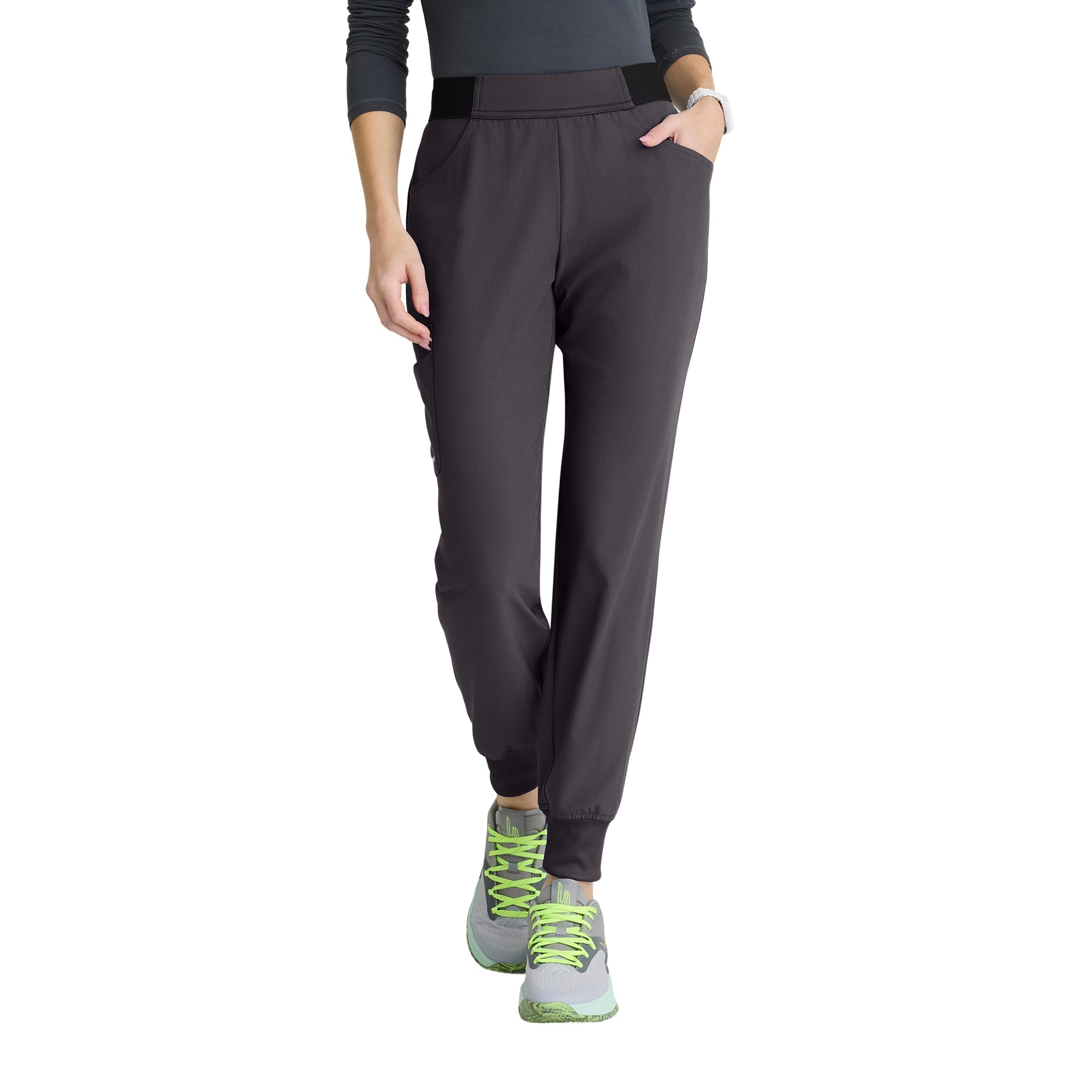 BARCO Skechers Vitality Electra Classic Fit Scrub Jogger for Women – Mid-Rise, 5-Pocket Pant with 4-Way Stretch